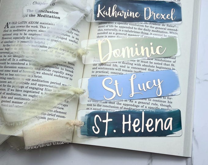 Saint Acrylic Hand Painted Bookmark I Acrylic Saint Bookmark I Saint Devotion Bookmark I Hand painted Bookmark