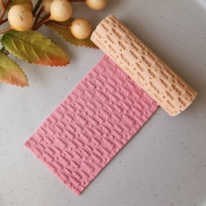 Christmas tree clay texture roller, embosser tree roller clay, polymer clay texture roller, clay tool, pottery clay embossing, clay embosser