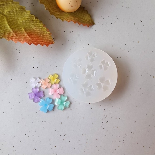 Mini 3D Sakura Blume Polymer Clay Form, flexible Silikonform, 3D Blumen Form, Polymer Clay Werkzeuge, botanische Form, Miniatur Tonform