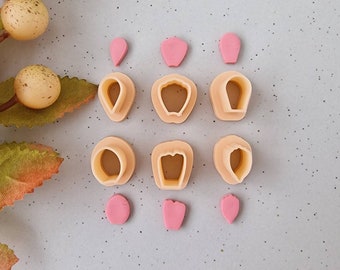 Mini petals 10mm polymer clay cutter, clay cutter, flowers clay earrings cutter, polymer clay jewellery cutter, clay tool, fimo clay cutter