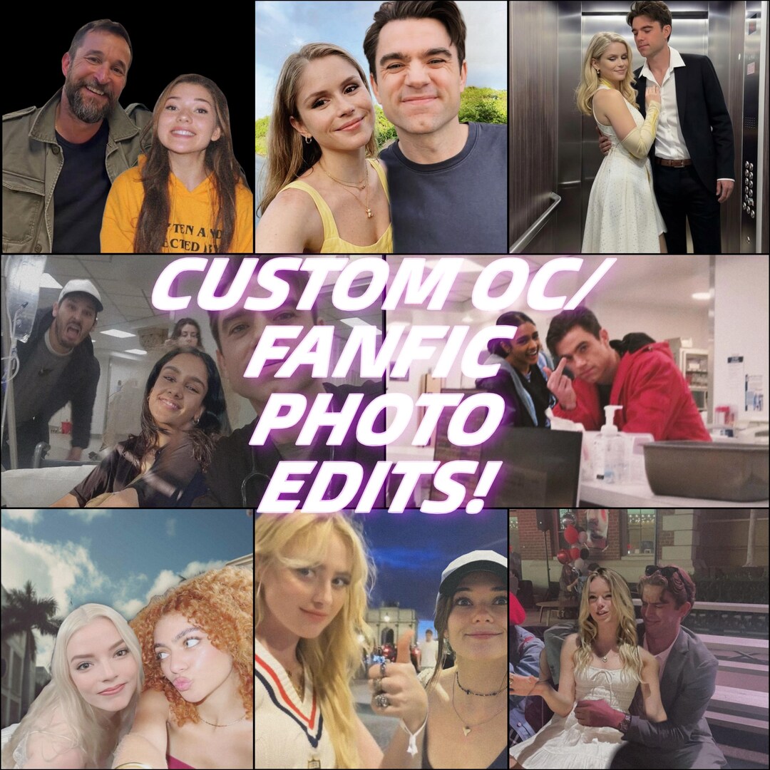 Custom OC X Character Photo Edit | Self Insert | Fanfic Scene - Etsy