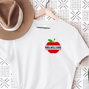 Custom Name T-Shirt, Custom Teacher Shirt, Personalized Teacher Shirt, Teacher Appreciation Shirt, School Shirt, Gift For Teacher