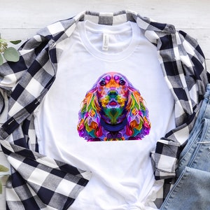 Cocker Spaniel T-Shirt, Cocker Spaniel Art Shirt, Dog Mom Shirt, Dog Lover Tee, Cocker Spaniel Mom Gift, Dog Mom Gift, Dog Lover Gift