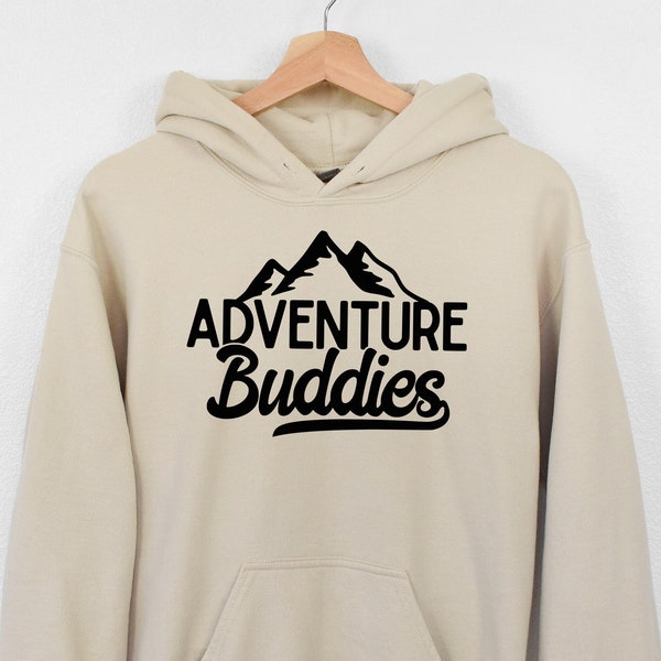 Adventure Buddies Hoodie, Adventure Hoodie, Camping Hoodie, Adventure Buddies Matching Hoodie, Nature Lover Sweatshirt, Camp Lover Gift