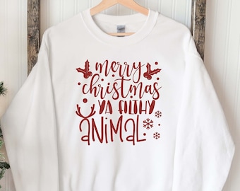 Merry Christmas SWEATSHIRT, CHRISTMAS Sweatshirt, Funny Christmas Sweatshirt, Funny Christmas Gift, Secret Santa Gift, Jingle Bells Gift