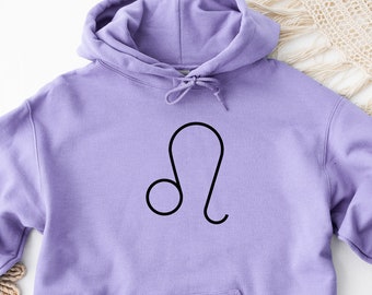 Leo Hoodie, Leo Sign Hoodie, Zodiac Sign Hoodie, Horoscope Hoodie, Birth Sign Hoodie, Astrology Hoodie, Zodiac Symbol Hoodie