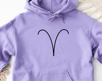 Aries Hoodie, Aries Sign Hoodie, Zodiac Sign Hoodie, Horoscope Hoodie, Birth Sign Hoodie, Astrology Hoodie, Zodiac Symbol Hoodie