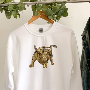 Bitcoin Bull Sweatshirt, Bitcoin Sweatshirt, Cryptocurrency Sweatshirt, Block Chain Sweatshirt, Crypto Sweatshirt, Funny Crypto Gift