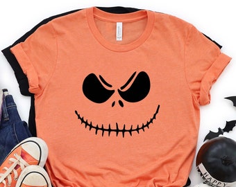 Halloween Pumpkin Shirt, Funny Cute Pumpkin Halloween Fall T Shirt For Girls, Boys & Women, Halloween Shirt, Halloween Girl Shirt, Funny Tee