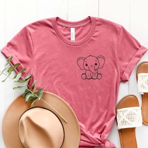 Cute Elephant Shirt, Elephant Shirt, Mini Elephant Shirt, Elephant Gift, Elephant for Kids, Wildlife Shirt, Unisex Youth Adult Funny Shirt