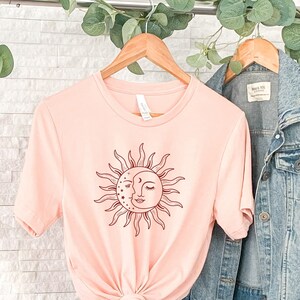Sun Moon Yin Yang T-shirt, Yin Yang Shirt, Sun Moon Shirt, Mystical Sun And Moon Shirt, Celestial Shirt, Moon Phases Shirt, Mystical Gift