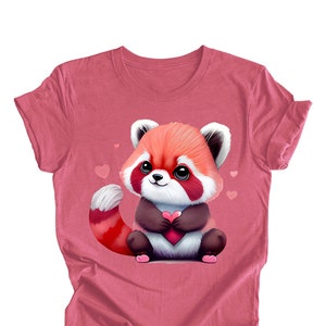 Red Panda T-Shirt, Red Panda Lover Shirt, Cute Animal Shirt, Cute Red Panda Shirt, Animal Lover Gift, Valentine Days Gift, Panda Lover Gift