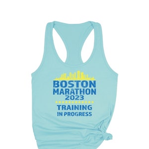 Boston Marathon Tanktop, Custom Running Tanktop, Marathon Training Tank, Run Boston, Boston Marathoner, Marathoner Crew Shirt, Boston Tank