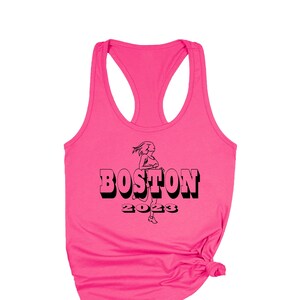 Boston 2023 Marathon Tank, Custom Running Tank, Marathon Training Top, Run Boston, Boston Marathoner, Marathoner Crew Shirt, Boston Tanktop