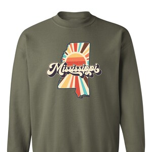 Retro Mississippi Sweatshirt, Mississippian Sweatshirt, Gift For Mississippian, The Magnolia State Sweatshirt, The 20th State Sweatshirt