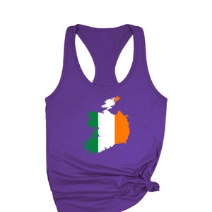 Ireland Map Tank Top, Irish Flag Tank Top, St Patrick&#39;s Day Tank Top, St Patty&#39;s Day Tank Top, Shamrock Tank Top, Gift For Irish, Luck Gift