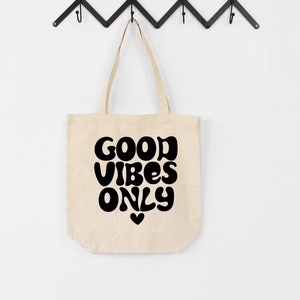 Good Vibes Only - Canvas Tote Bag - Milk Shop - Ottawa - Canada
