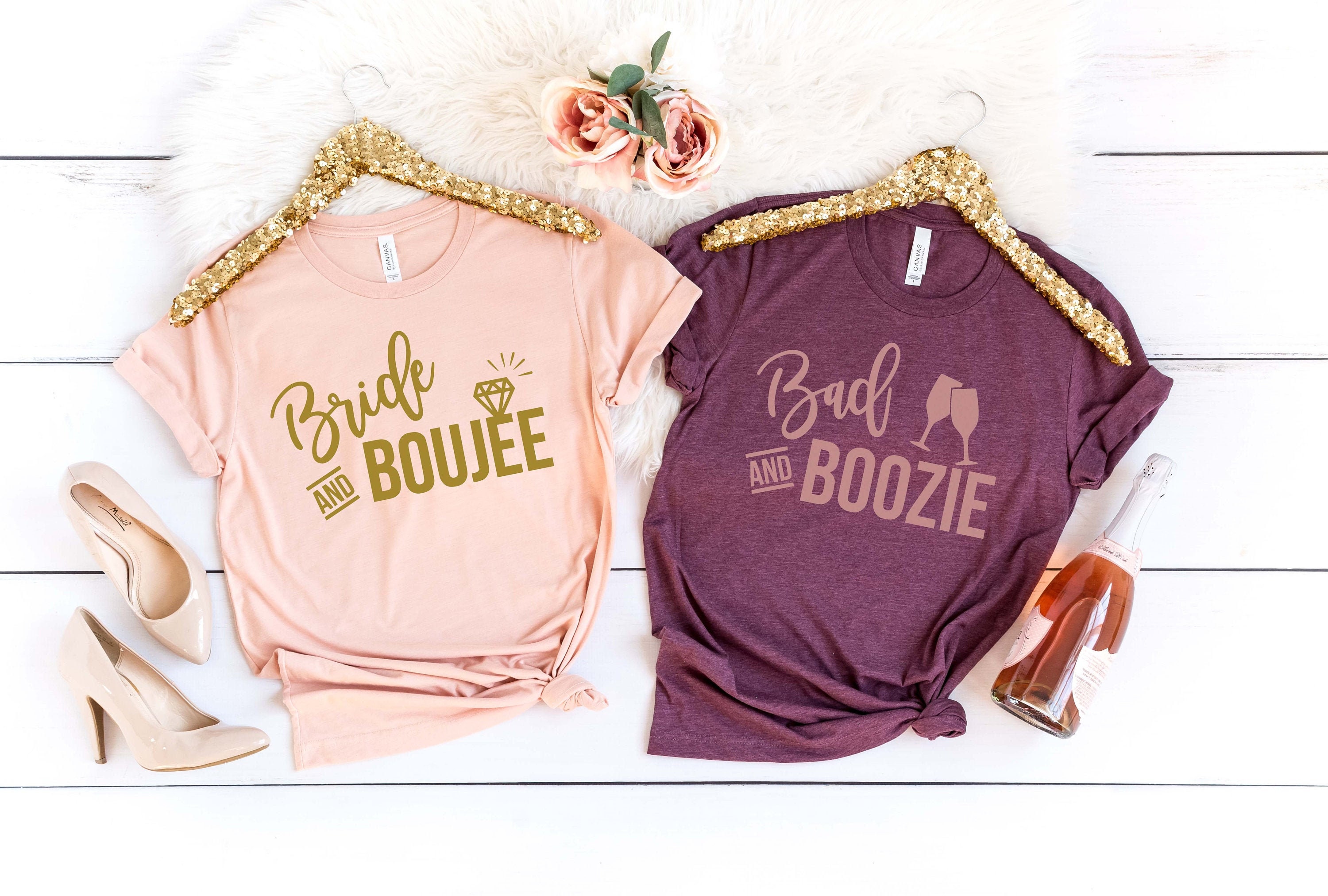 Bride & Boujee, Bride Shirt, Bride Team Shirt, Bach Shirt, Bachelorette Shirts, Bachelorette Party, Wedding Party Shirt, Team Bride Shirts