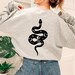 Celestial Snake Sweatshirt, Ophiuchus Sweatshirt, Snake Sweater, Moon Sweater, Celestial Sweatshirt, Reptile Sweatshirt, Cute Snake Sweater 
