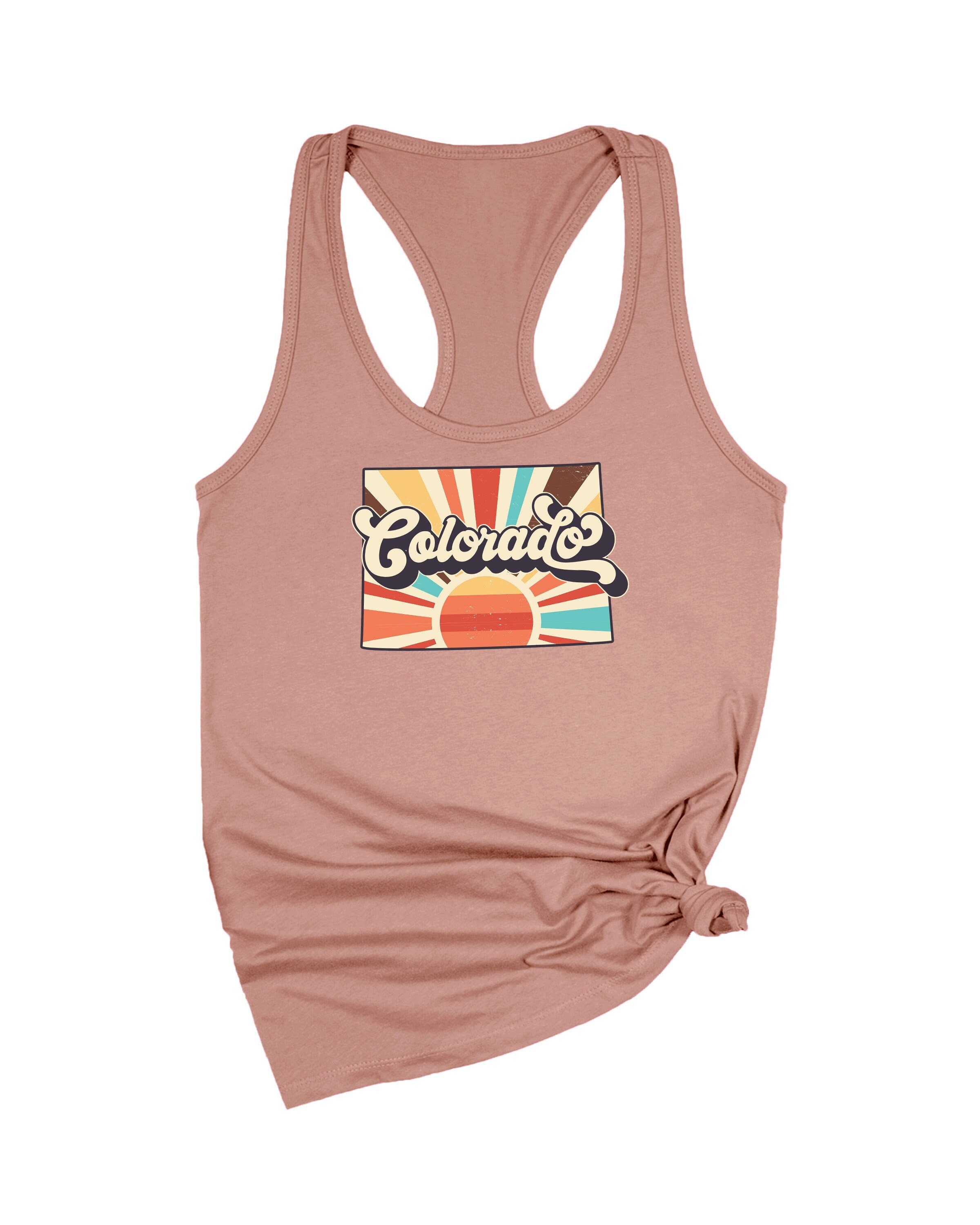 Retro Colorado Tank Top, Coloradan Tank Top, Gift For Coloradan, The Mile High State Tank Top, Retro State Tank Tops, Colorado Tank Tops