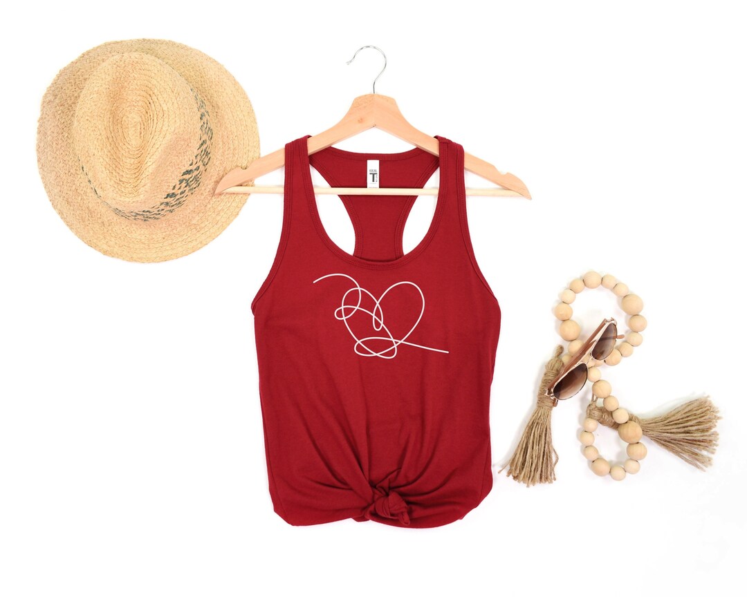 Heart Tank Top, Love Yourself Tank Top, Love Yourself Tank Top, Heart
