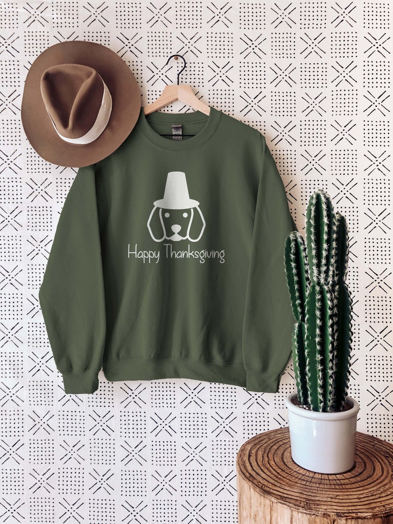 THANKSGIVING SWEATSHIRT, TRENDY Sweatshirt, Aesthetic Graphic Printed Thanks Giving Sweatshirt, Christmas Crew Neck Sweatshirt Gifts image 2