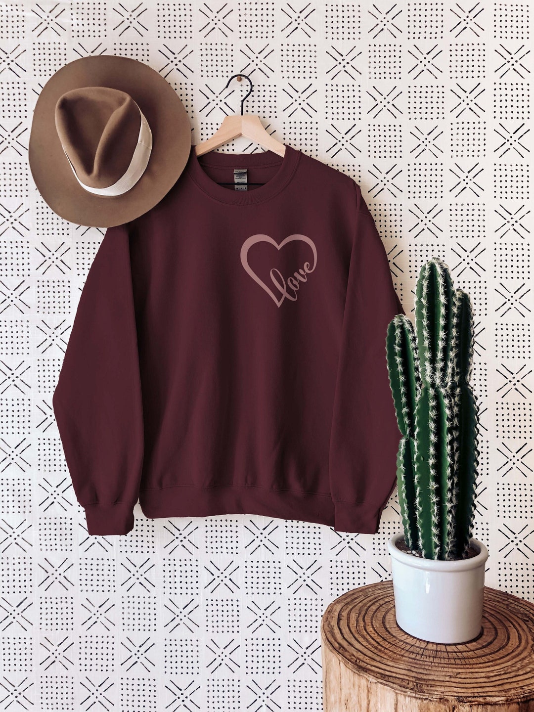 Heart Love Sweatshirt Love Yourself Sweatshirt Self Love Shirt
