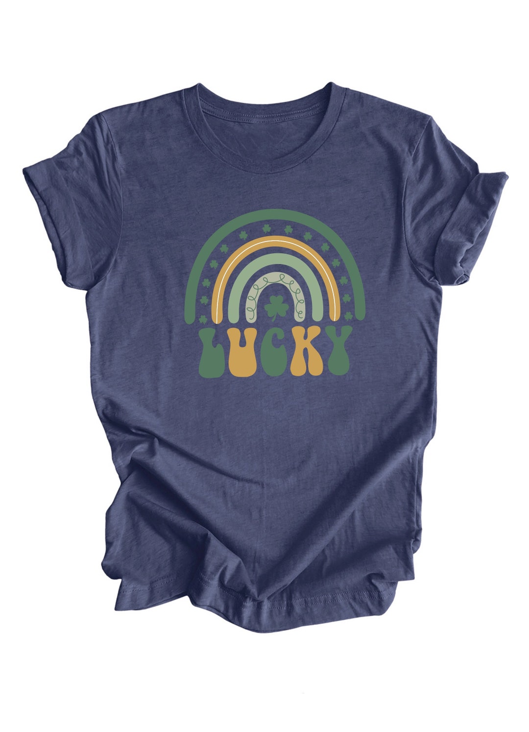 Lucky Rainbow Patch St. Patrick's Day Short Sleeve T-shirt main image 0