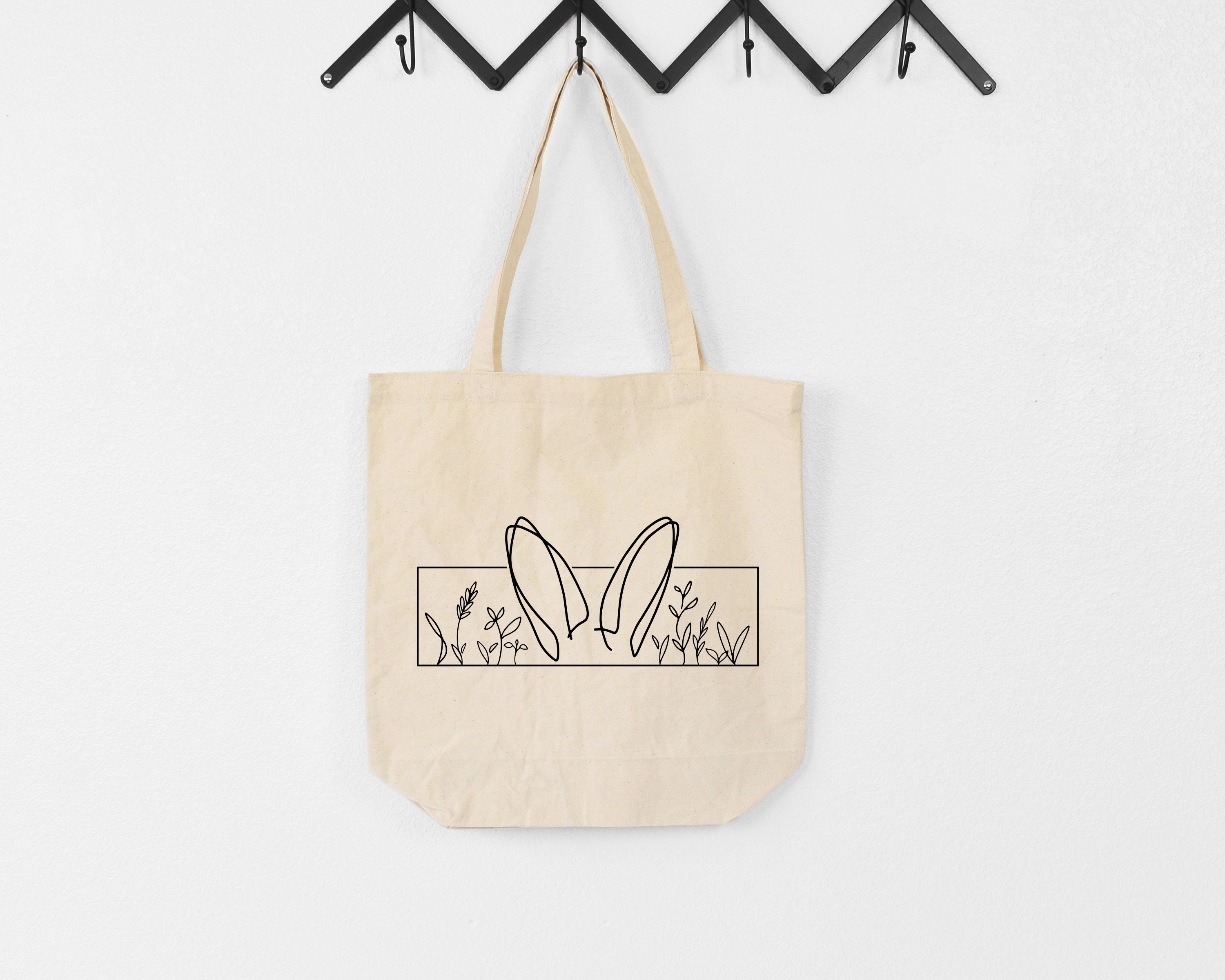 GiftsForYouNow Personalized Easter Egg Tote Bag for Kids, Green/Blue Design