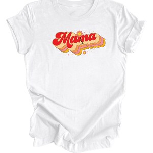 Mama Retro T-Shirt, Women&#39;s T-Shirt, Mother&#39;s Day T-Shirts, Gift for Her, Gift for Mother&#39;s Day, Gift for Mom, T-Shirt for The Best Mom