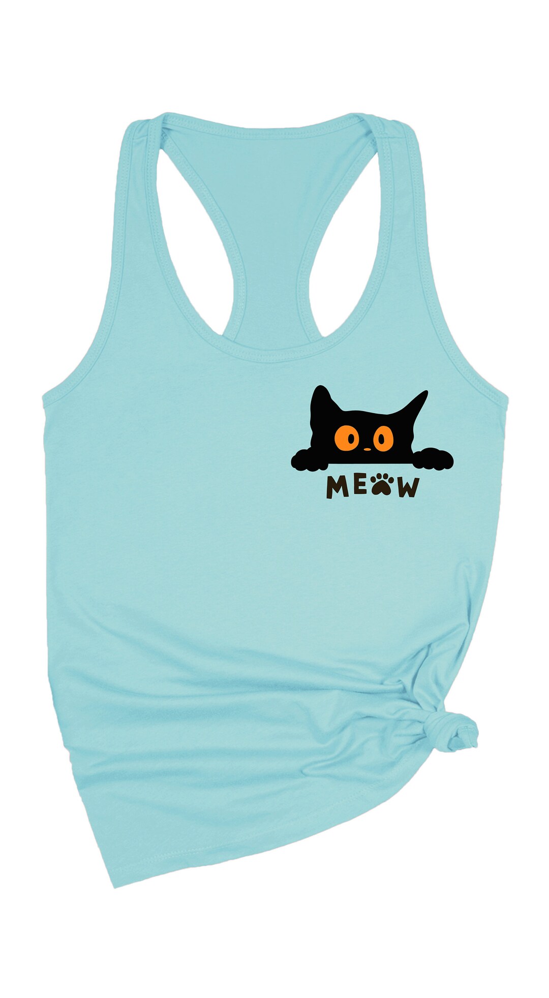 SCOOP NECK TANK THE CATS MEOW