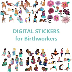 Digital Stickers for Birthworkers