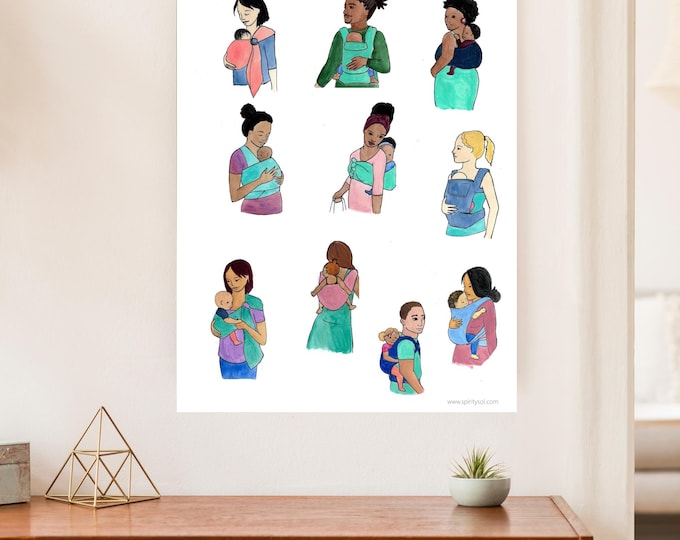 Digital Babywearing Poster-