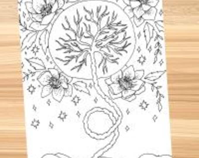 Placenta Coloring Page for Doulas, Midwives, and L&D Nurses