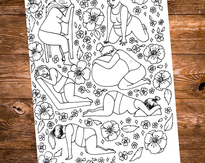 Birth Positions Coloring Page