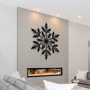 Metal Snowflake Wall Art: Winter Home Decor