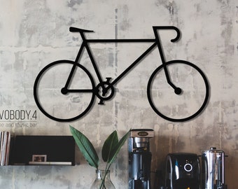Metal Bike Wall Art, Cycling Gifts, Metal Wall Art, Bicycle Art, Cycling Wall Decor, Bike Art, Fahrrad, Bike Wall Art, Bicycle Wall Art