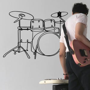 Metal Drum Wall Art: Modern Music Studio Decor (21.6&quot;x33.4&quot;)