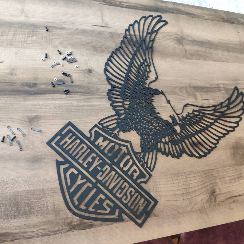 harley davidson eagle wall plaque