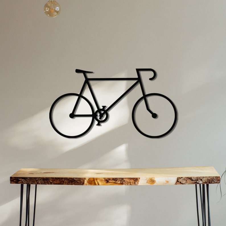 Metal Bike Wall Art Cycling Gifts Metal Wall Art Bicycle Etsy