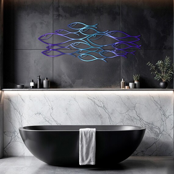 Metal Bathroom Wall Art: Transform Your Space with Style