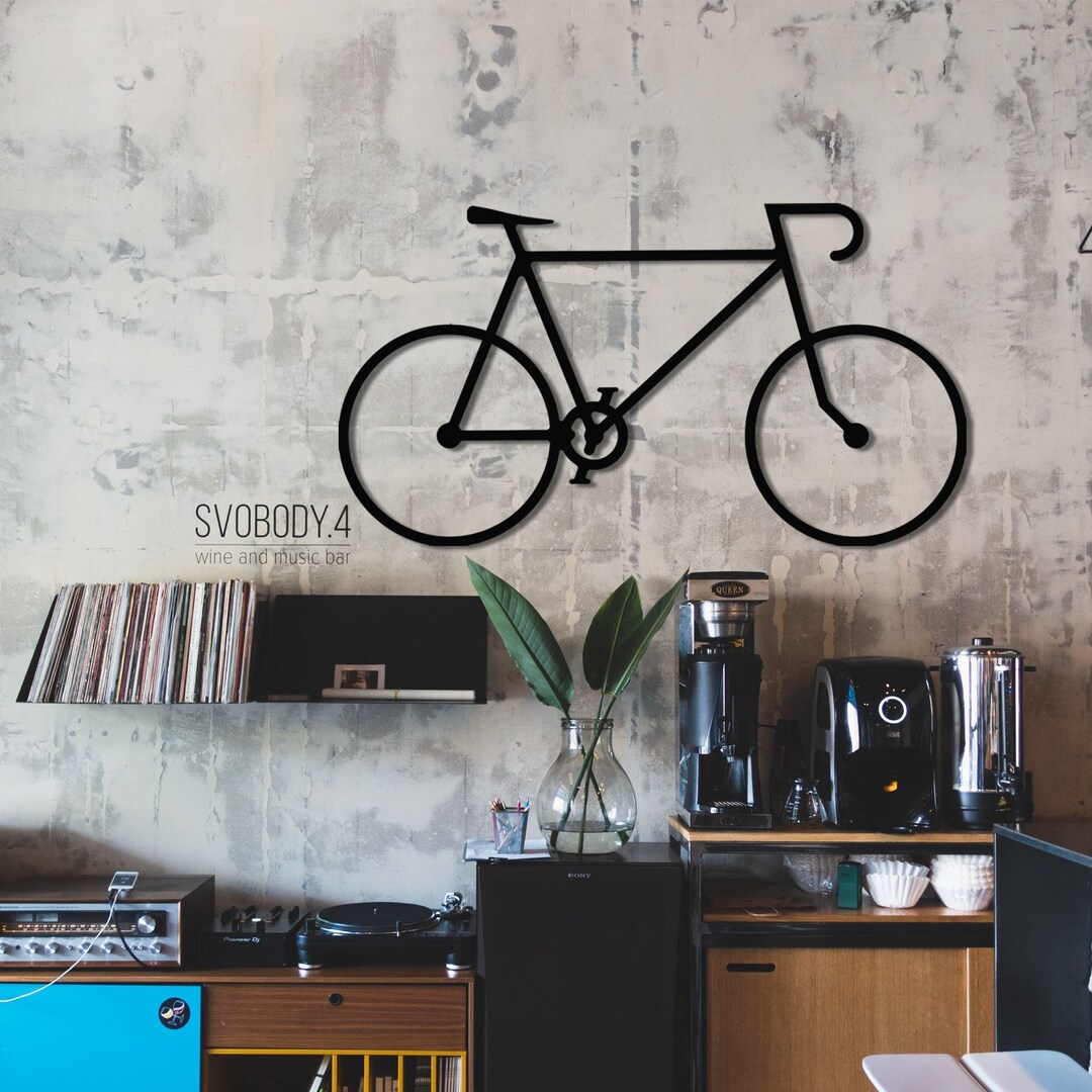 Metal Bike Wall Art, Cycling Gifts, Metal Wall Art, Bicycle Art