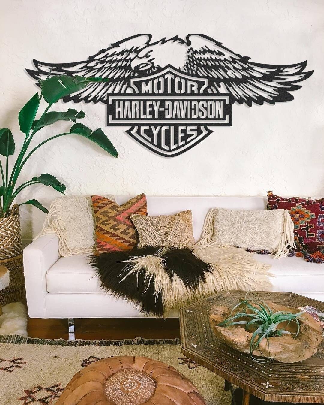 harley davidson eagle wall plaque