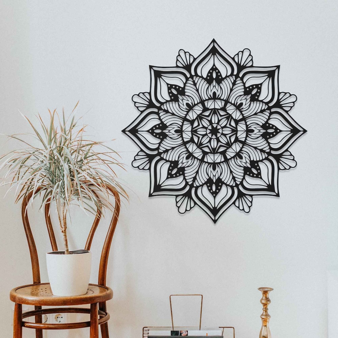 Mandala Metal Wall Art Large Mandala Wall Decor Mandala Wall Etsy