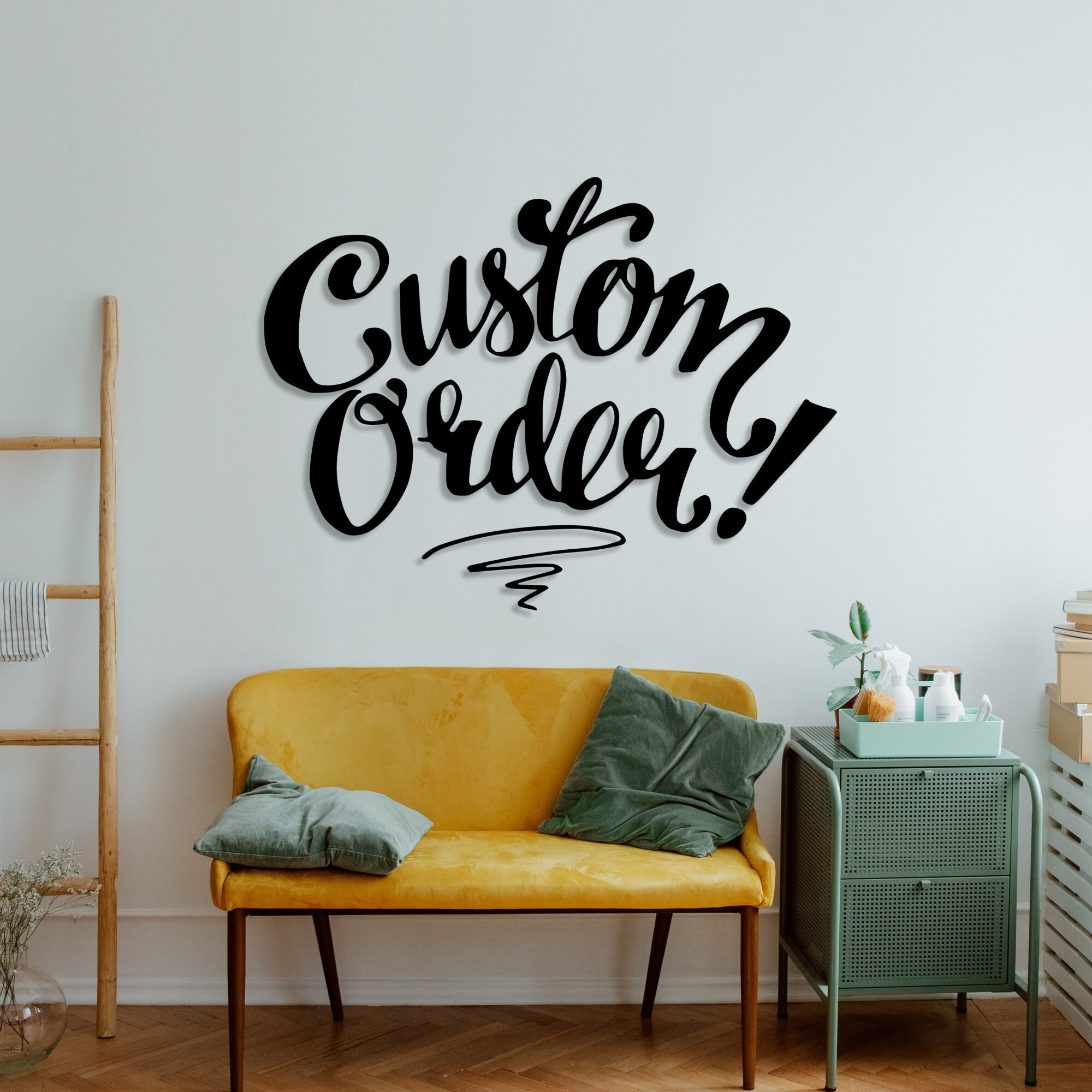 Personalized Metal Wall Decor Custom Metal Words Your Custom Etsy