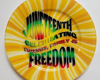 Juneteenth Party Plates (8pc): Black History Celebration