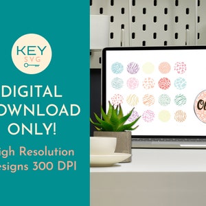 May include: A digital download of a keychain design featuring a variety of animal print patterns in pink, orange, and blue. The keychain is a circle with the name "Olivia" written in brown text.