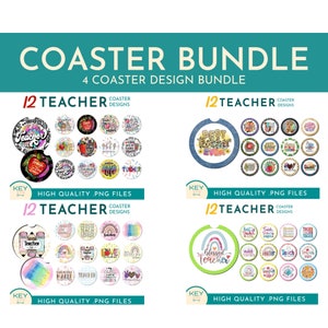 Teacher Gift Car Coaster Png, Drink Coaster Designs, Sublimation Coasters, Coffee Coaster Png, Coaster Template, Teacher Life, Tea Coaster