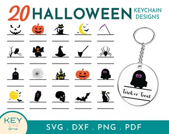 Split Funny Halloween Svg, Ghost Svg, Spooky Svg, Happy Halloween Svg, Halloween Svg Bundle, Pumpkin Svg, Keychain Svg, Acrylic Keychain Svg