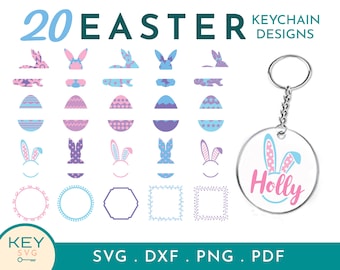 Split Easter Bunny Svg, Easter Egg Svg, Happy Easter Svg, Easter Shirt Svg, Easter Clipart, Keychain Svg, Acrylic Keychain Svg, Monogram Svg